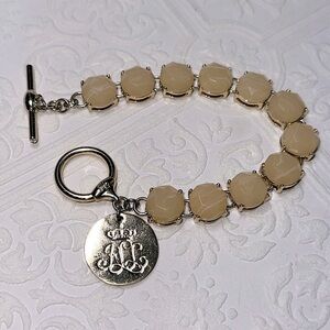 Ralph Lauren | R|L Vintage Toggle Bracelet | Gold tone w. Lucite Marbled Gems